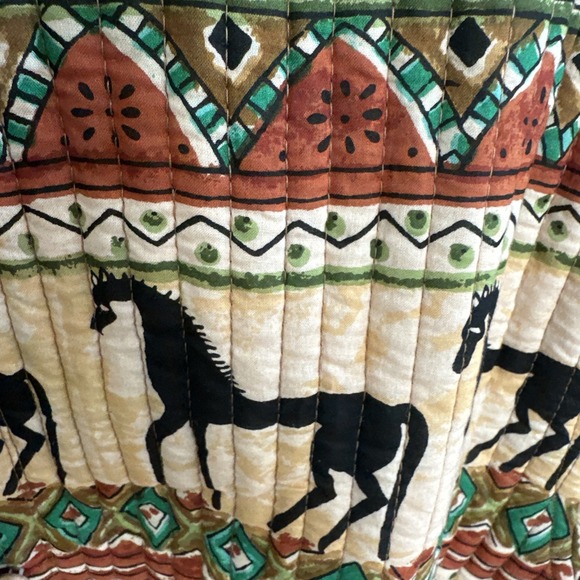 Phool Quilted Jacket 2x Horses & Birds Design - Picture 3 of 4